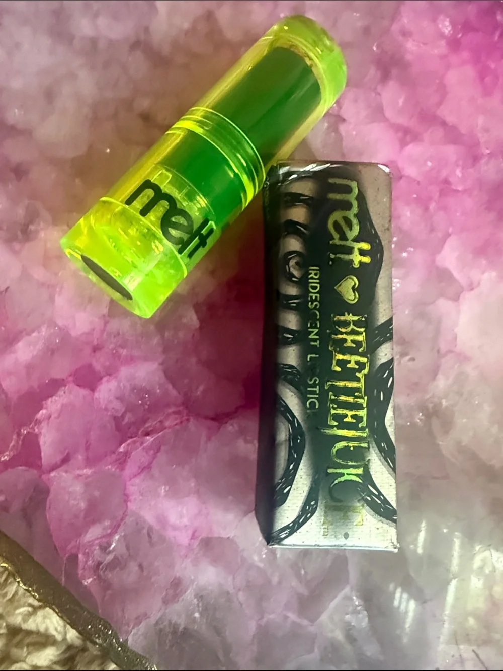 Melt Cosmetics x Beetlejuice Collection Lipstick In Calypso shade RARE- TESTED💋